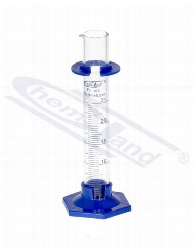 Mērcilindrs, 50 ml, klase B, ar PP pamatni