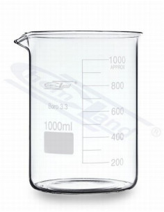Zema tipa laboratorijas vārglāze ar snīpi, 250 ml