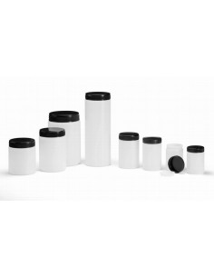 Plata kakliņa HDPE trauks ar vāku un iekšējo aizbāzni, 60 ml
