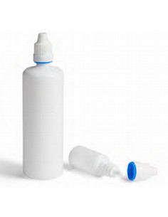 Pilienu dozēšanas pudele ar skrūvējamu vāku un drošības plombu, 20 ml
