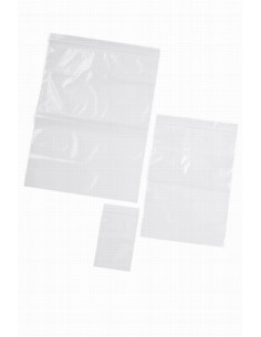 Caurspīdīgs Zip-Lock maisiņš ar marķēšanas joslu, 80 × 120 mm
