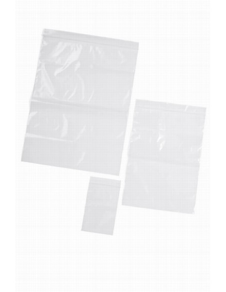 Caurspīdīgs Zip-Lock maisiņš ar marķēšanas joslu, 80 × 120 mm