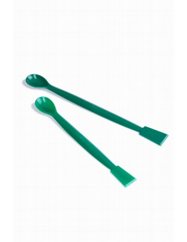 Vienreizlietojama laboratorijas spatula, zaļa