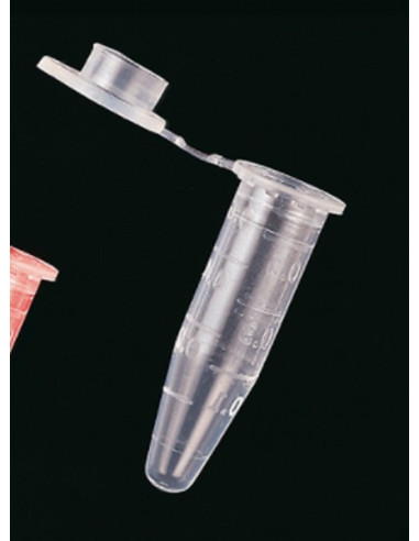 Graduēta PCR mikrocentrifūgas mēģene ar vāciņu, 0,5 ml