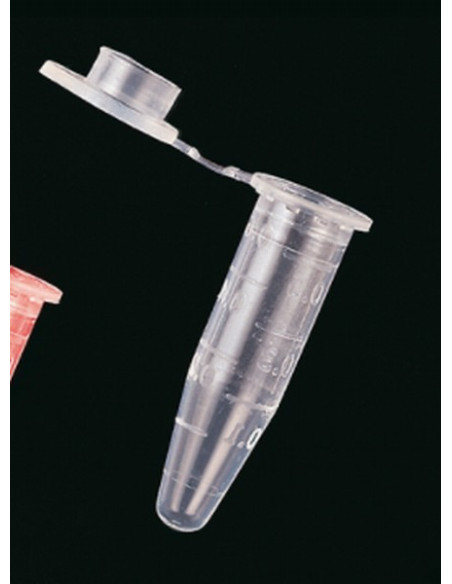 Graduēta PCR mikrocentrifūgas mēģene ar vāciņu, 0,5 ml