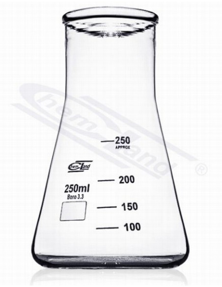 Erlenmeijera kolba ar platu kakliņu, 100 ml